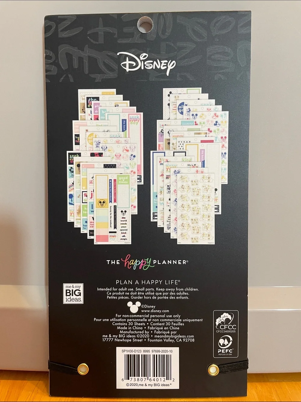 Happy Planner Set of 5 Mickey and Minnie Disney Planner Accessories Stickers